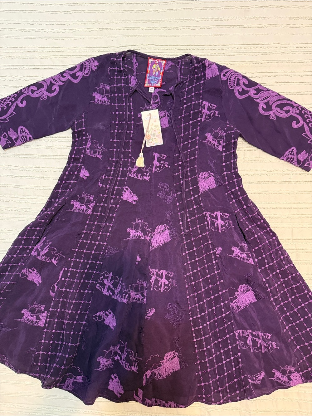 Johnny Was Runswick Lora Tunic Dress XXS NWT